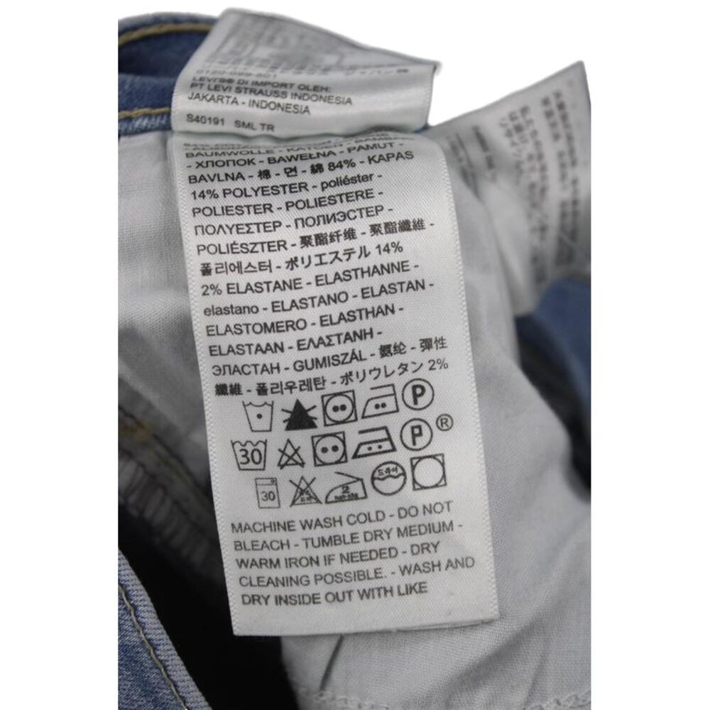 Levis Women Skinny Ankle Jeans Light Blue Mid Rise Size 29 - Picture 4 of 5